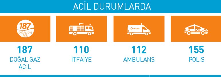 acil durum telefonları